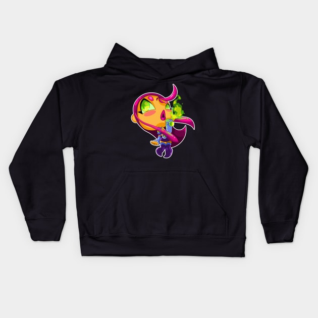 Starfire Kids Hoodie by vancamelot